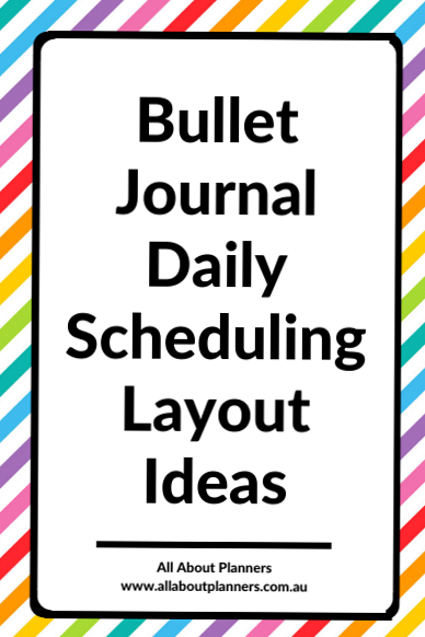 🍰 🥂 10 Bullet Journal Daily Scheduling Layout Ideas | secret to staying productive