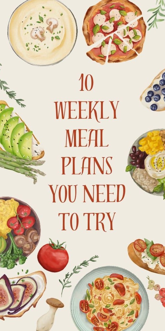 ☁️ 🎀 10 Weekly Meal Plans by Ladies Nest | dream life manifestation