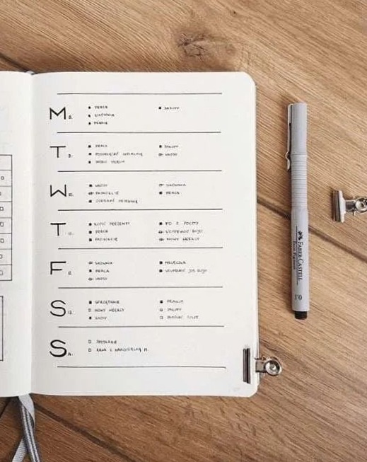 11 Minimalist Bullet Journal Weekly Spread Ideas #weeklyplanner — 📊 📝 secret to staying productive