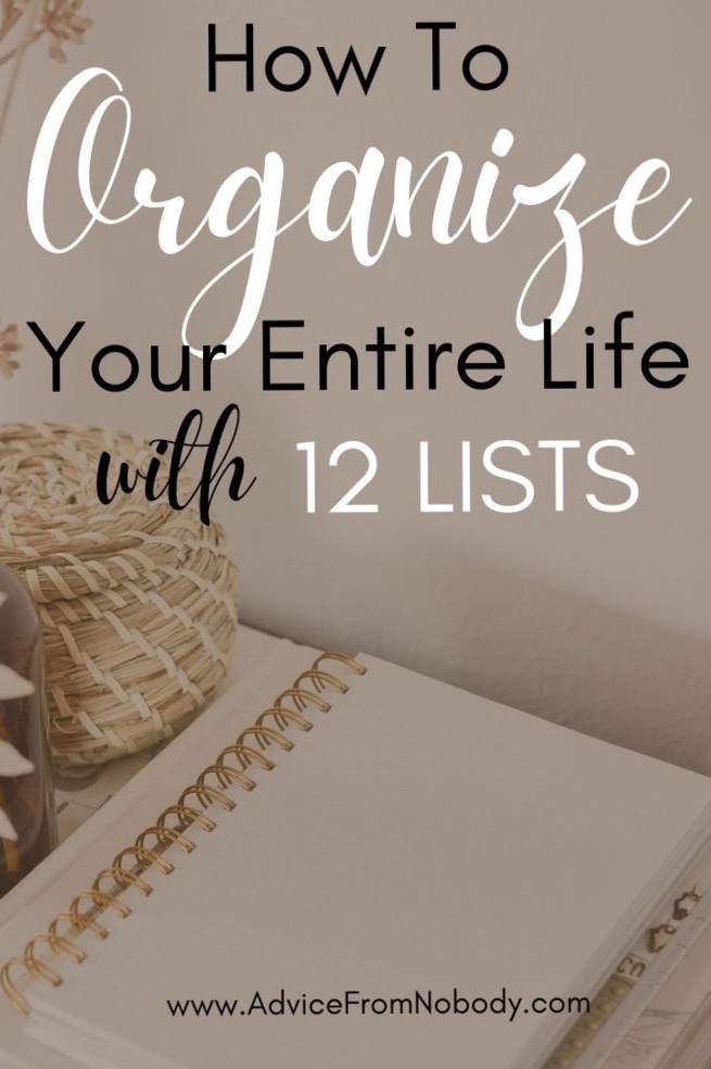 🕯️ ✨ 12 Lists to Organize Your Life with Style | secret to staying productive