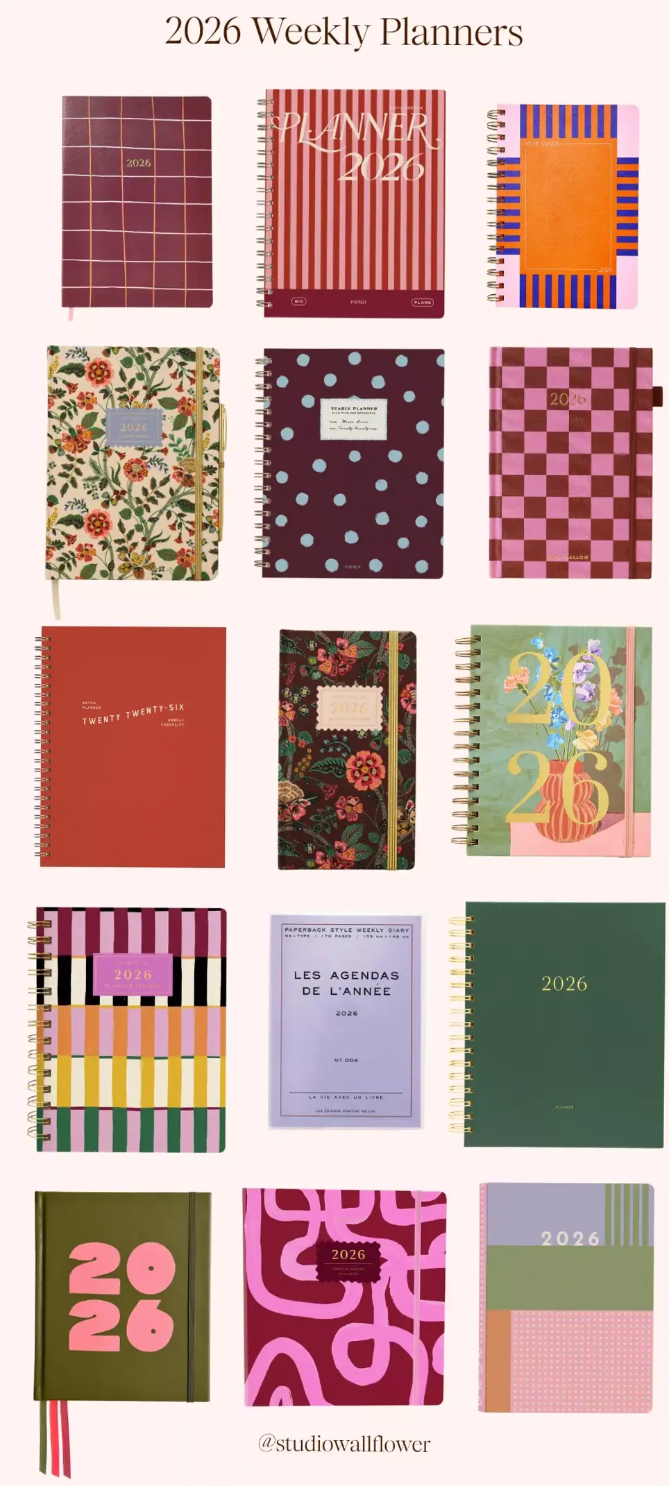 2026 Weekly Planners | Studio Wallflower Digital Design — ✨ 🕯️ romanticize your routine