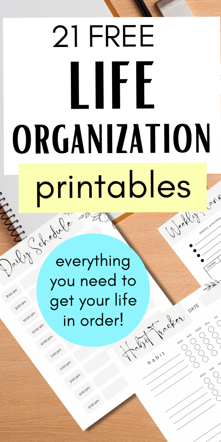 🌿 🌿 21 Free Life Organization Printables for a Fresh Start | stay inspired all year long