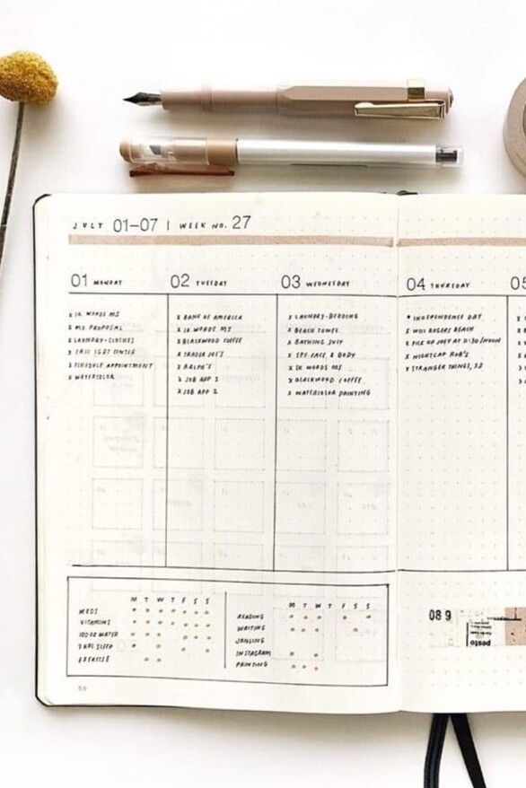 23 July Weekly Spread Designs for Summer Creativity — 🍰 🥂 stay inspired all year long