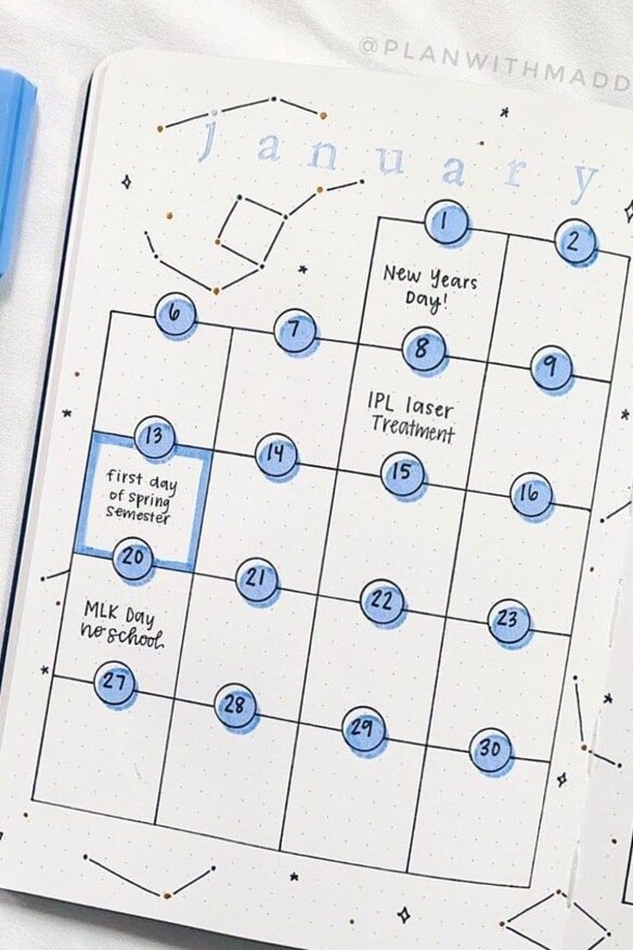 🕯️ 🕯️ 25+ Best Star Theme Bullet Journal Spreads | secret to staying productive