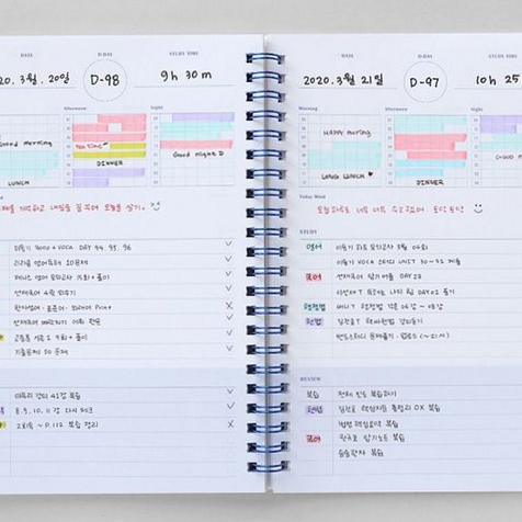 3 Times a Day Study Planner: Aesthetic Korean Printable & Bullet Journal Ideas — 👰 🍰 secret to staying productive