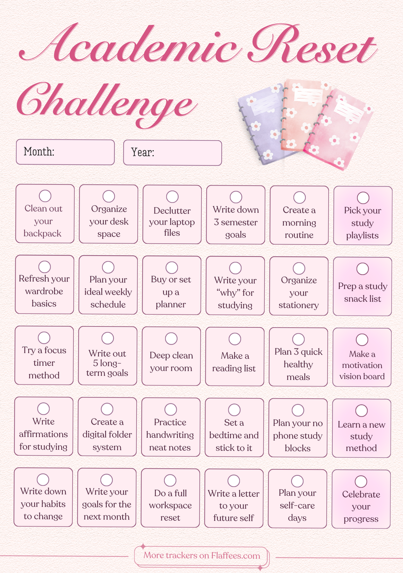 30-Day Academic Reset Challenge | Study Motivation & Student Productivity — 🌈 🎨 secret to staying productive