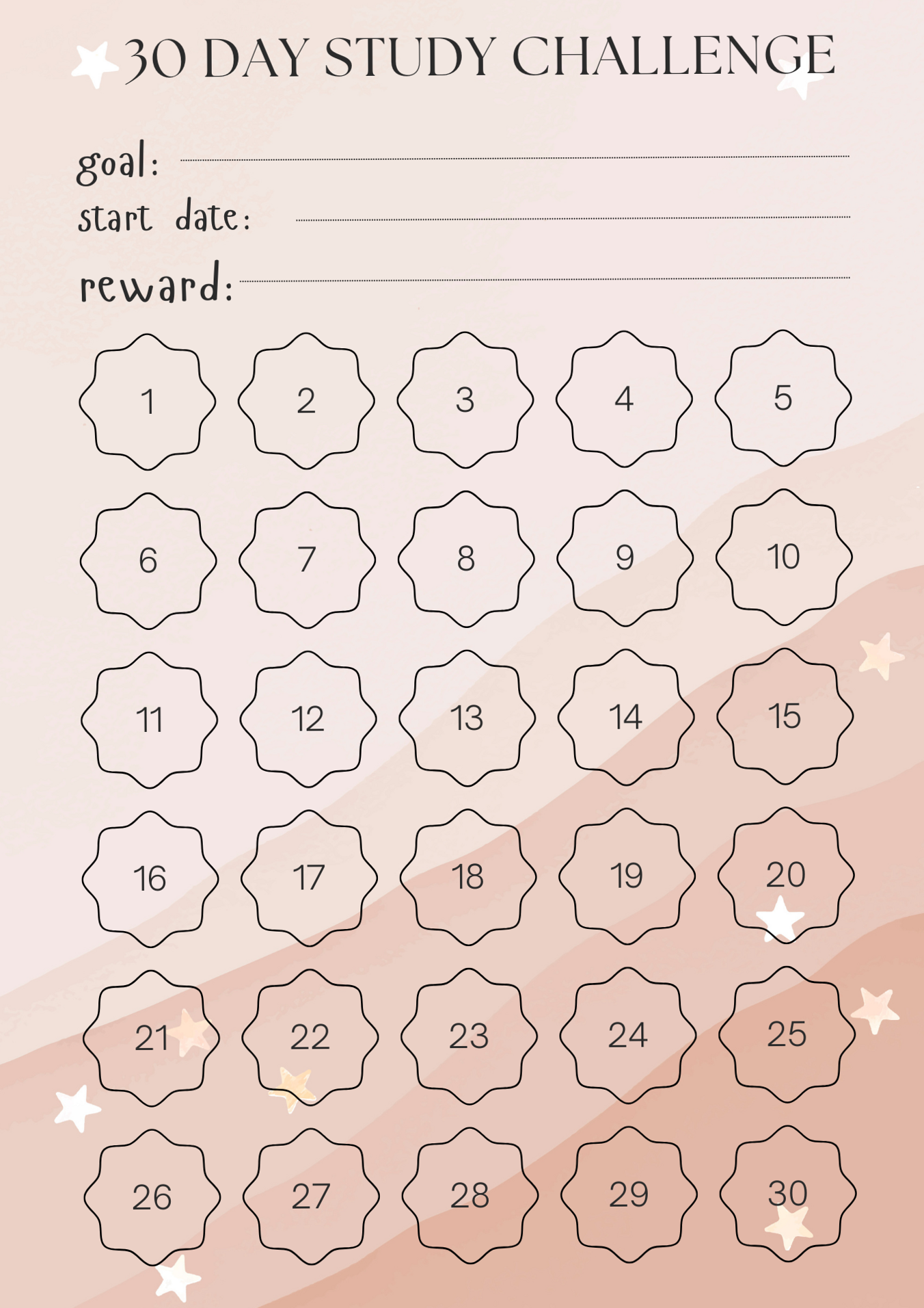 🖇️ 📁 30 Day Study Challenge – Boost Grades & Stay Focused | stay inspired all year long