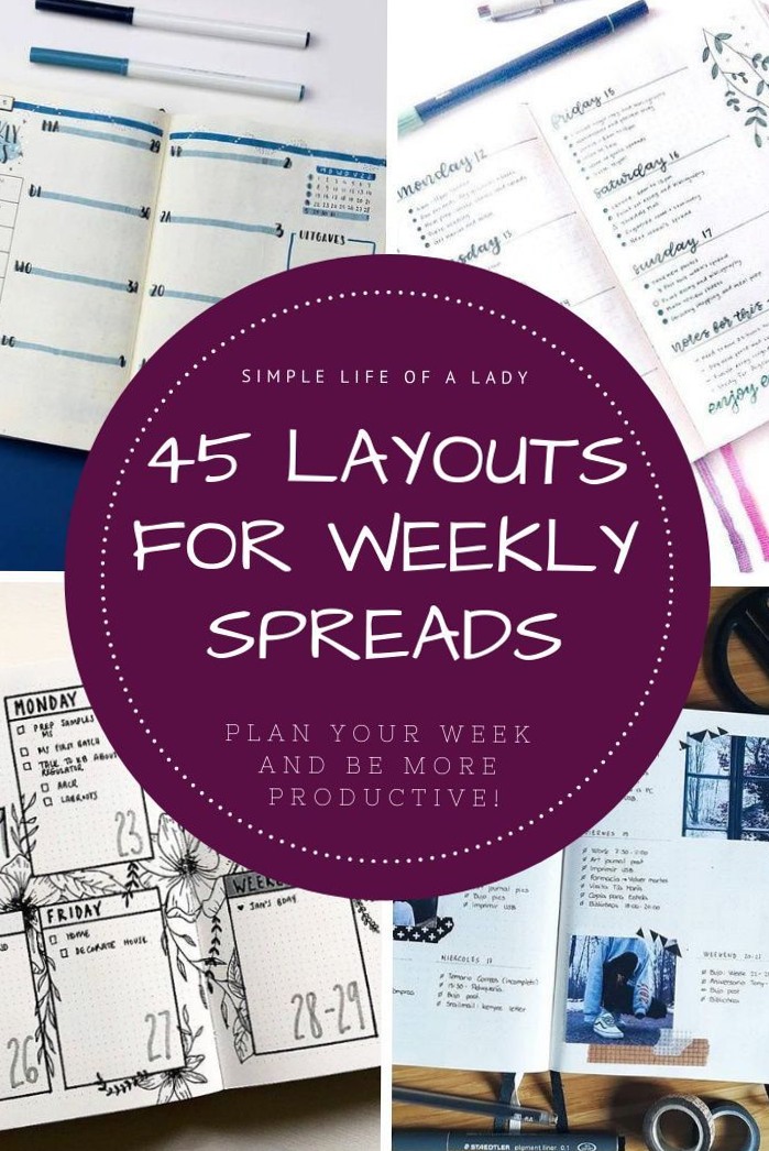 45 Bullet Journal Weekly Spreads to Explore — 🌈 🪄 stay inspired all year long