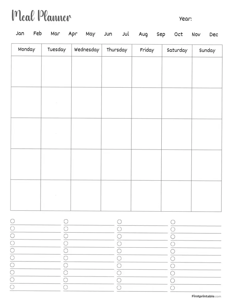 📍 🌈 45+ Free Meal Planner PDFs | Firstprintable | stay inspired all year long