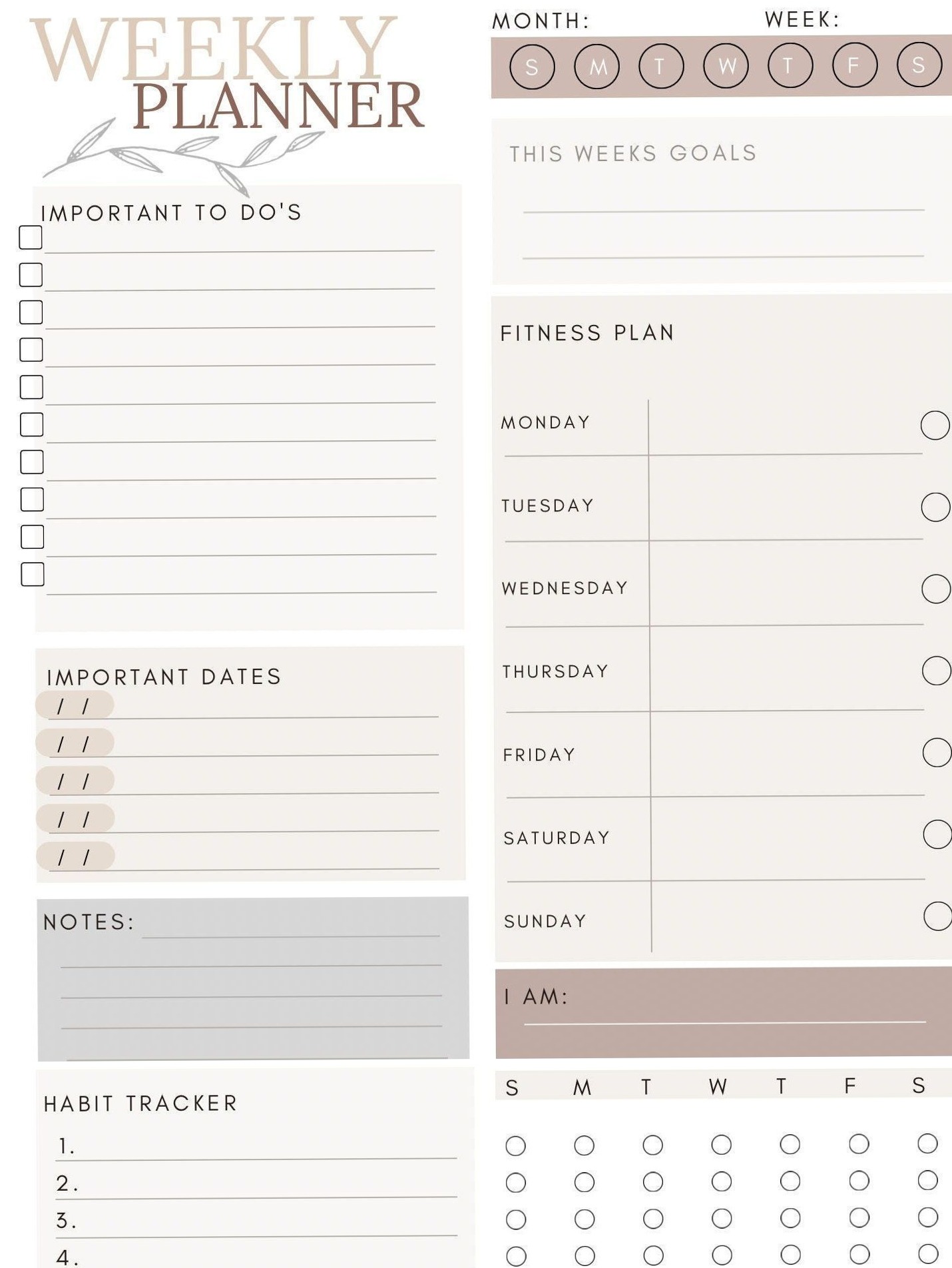 📊 📝 52-Week Digital Planner: Organize Habits, Routines & Goals in One Simple App | secret to staying productive