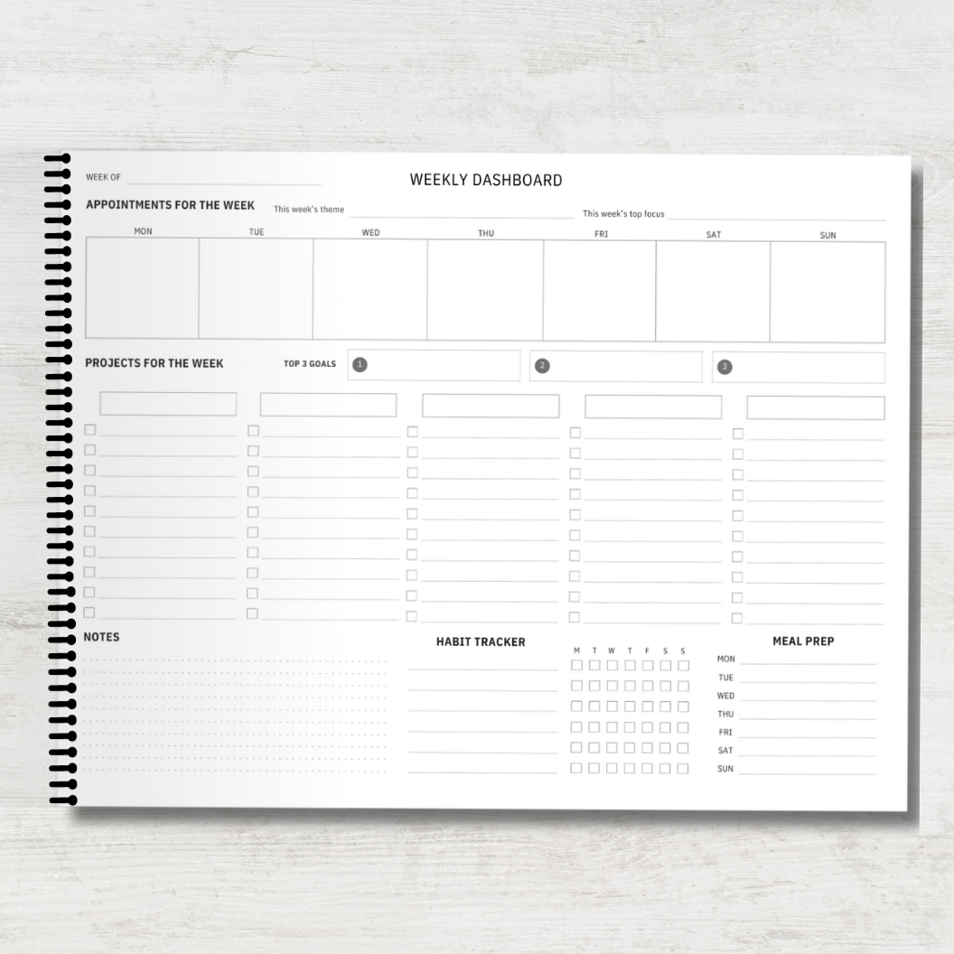 🤍 🎀 52 Weeks of Productivity — Rose Cleaning Planner Dashboard | 2026 efficiency hack