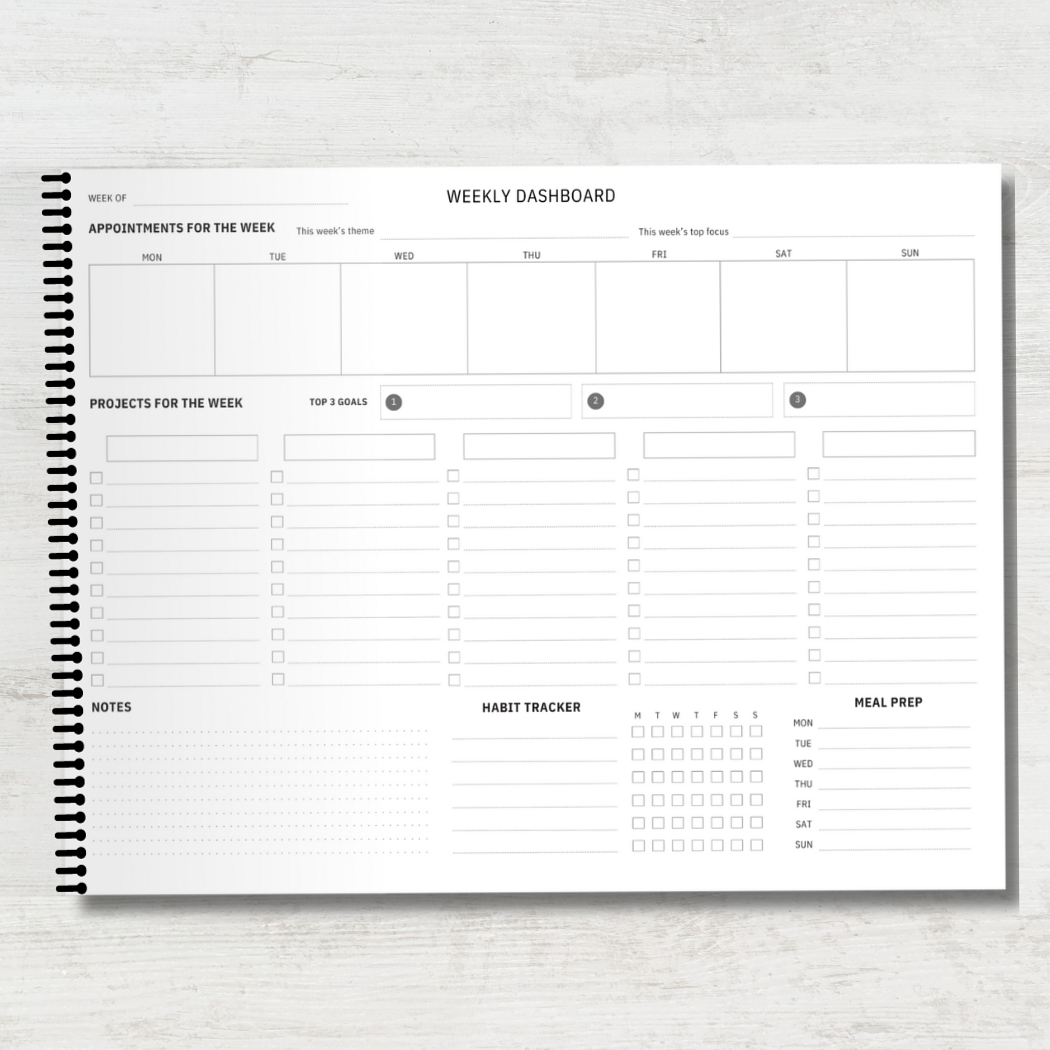52 Weeks of Productivity — Rose Cleaning Planner Dashboard — ✨ 🤍 only tool for life admin