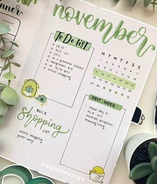 ☁️ 🌿 57 Gorgeous Bullet Journal Weekly Spreads | dream life manifestation
