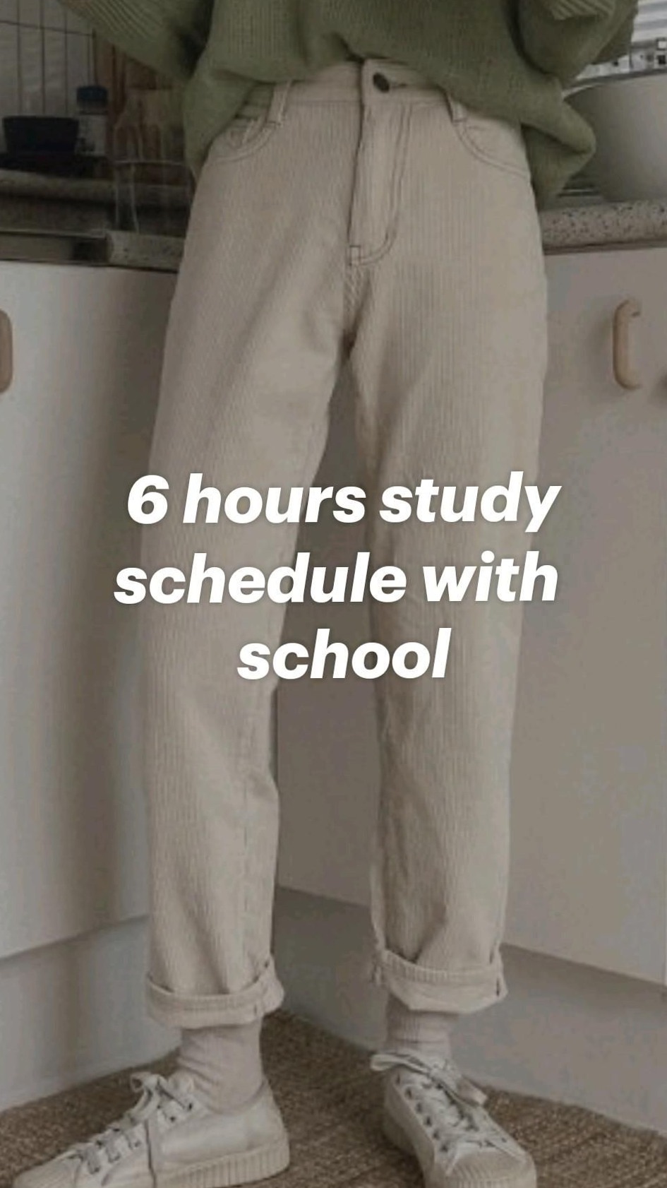 6-Hour Study Schedule for School & Creative Work — 🌿 ☁️ secret to staying productive