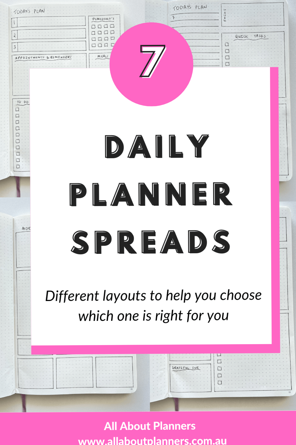🌿 🎀 7 Bullet Journal Daily Spreads to Try This Week | romanticize your routine