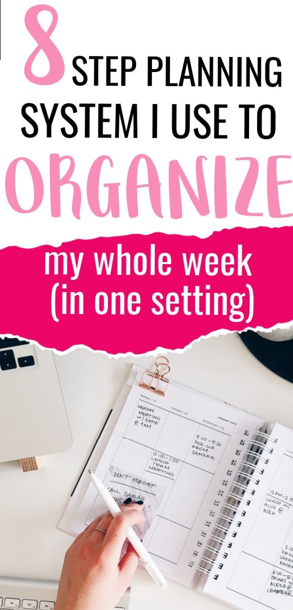8 Step Planning System for Weekly Organization — 👰 💌 2026 efficiency hack