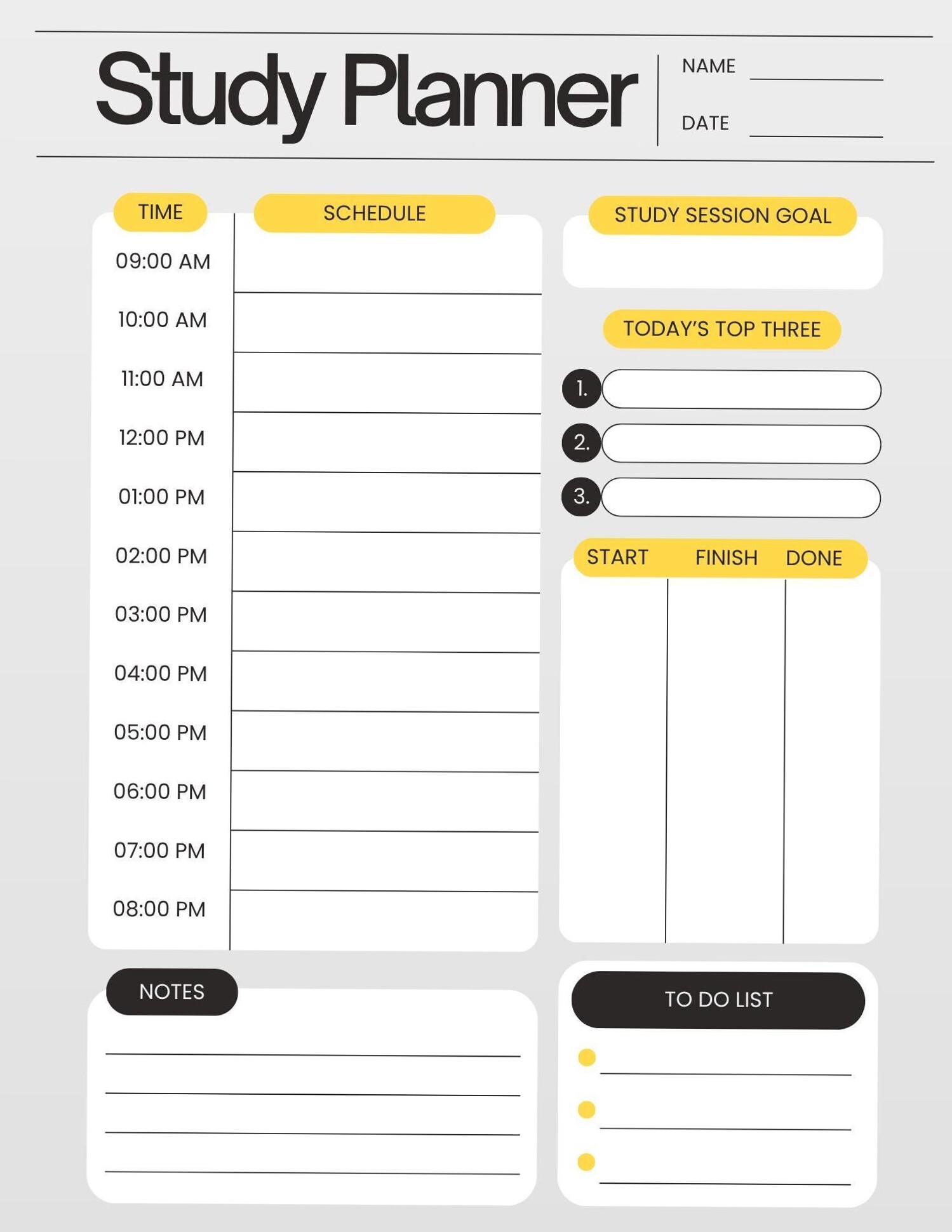 ✨ 🕯️ A4 Daily Planner PDF — Creative Design & Productivity Tool | secret to staying productive