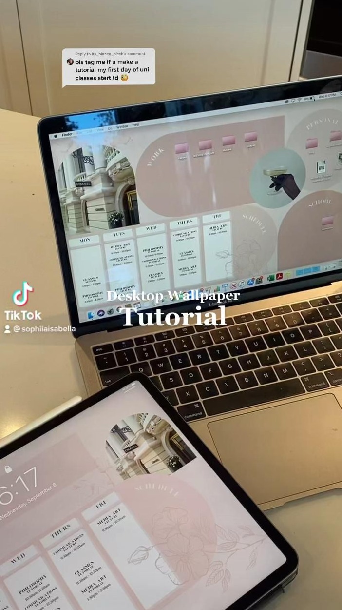 🪄 🖌️ Aesthetic Desktop Wallpaper Tutorial for Digital Design & Creative Planners | romanticize your routine