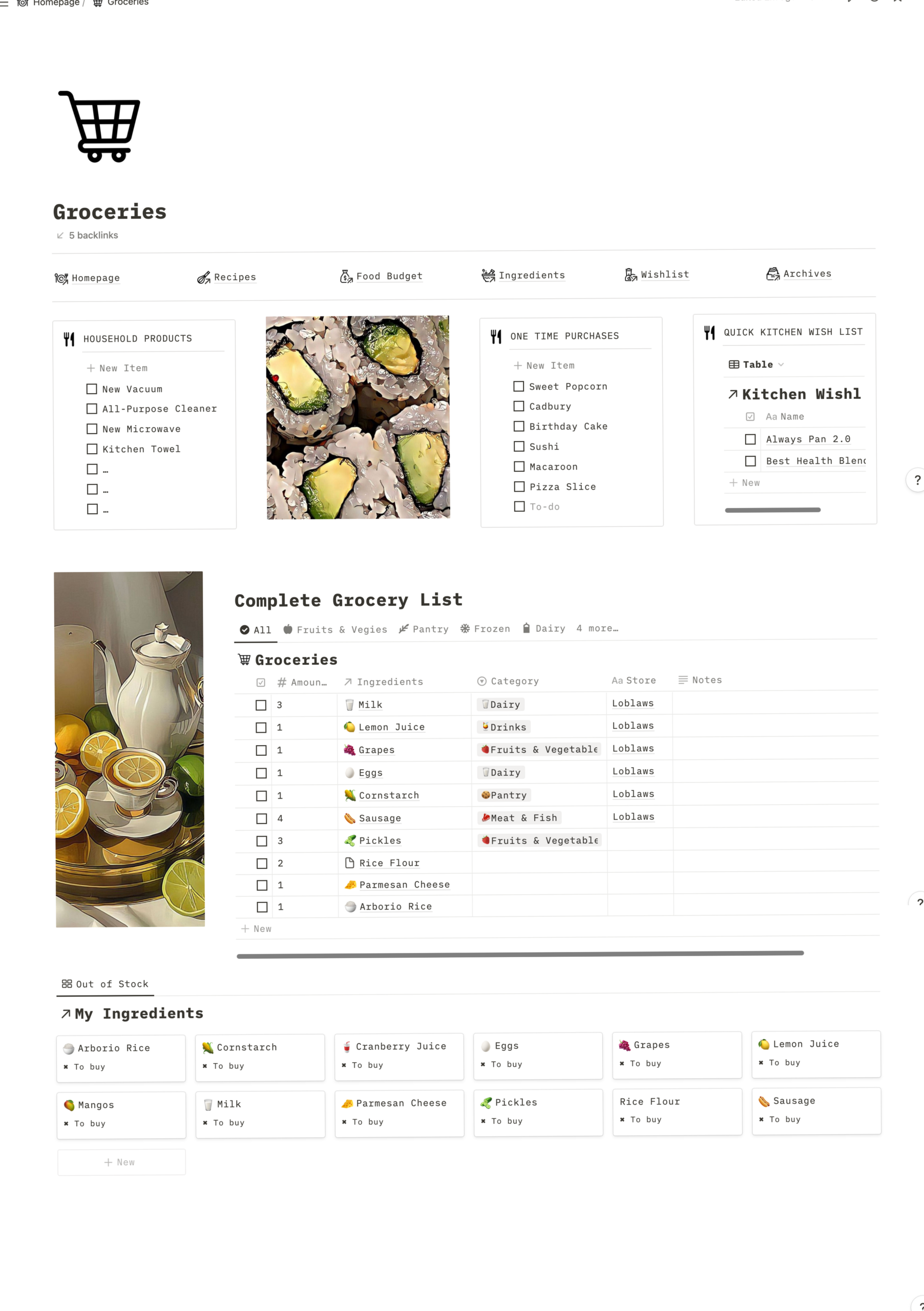 All-In-One Meal Planner | Digital Design & Creative Assets — 📁 📌 dream life manifestation