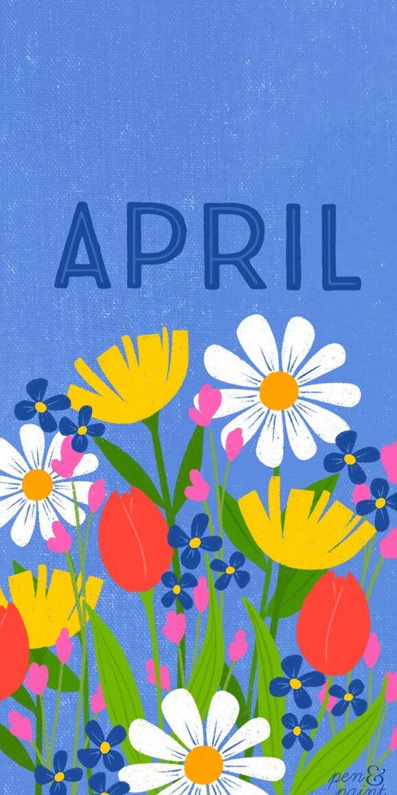 April Desktop & Phone Wallpapers for Creative Planners — 🌿 ☁️ romanticize your routine