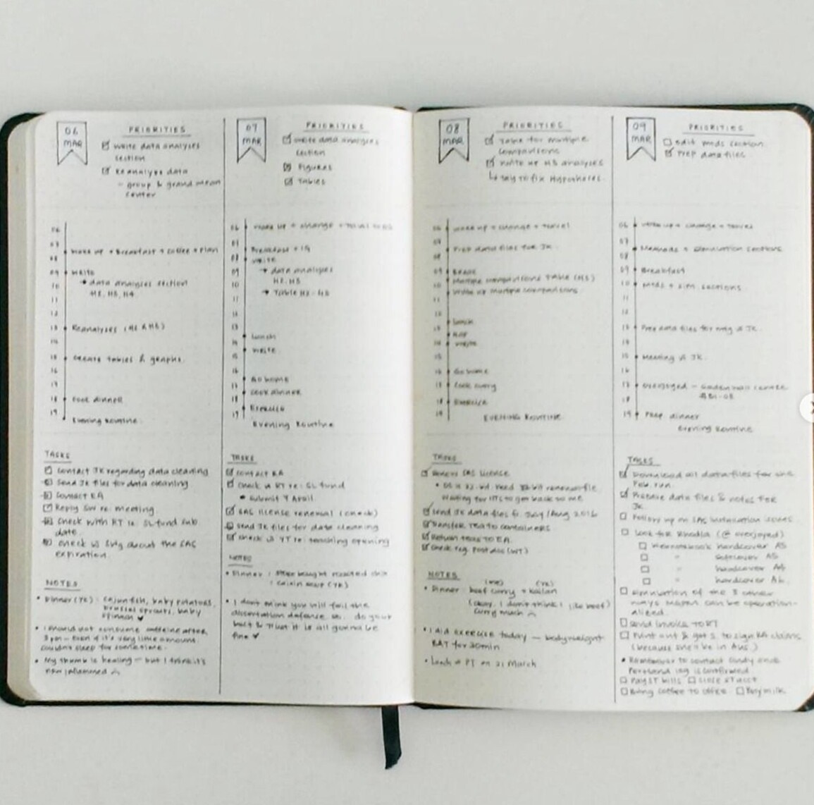 ☁️ 🎀 Bullet Journal Minimal Weekly Planner by Yukiko Sakamura | dream life manifestation