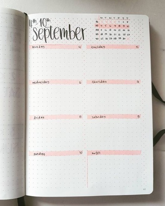 ☁️ 🎀 Bullet Journal Weekly Spread: 45 Layouts to Try | stay inspired all year long
