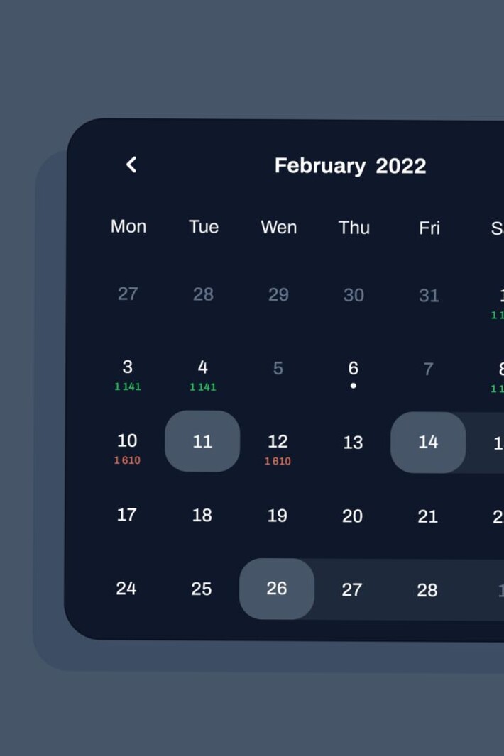 ✨ 🌿 Calendar Templates & Date Picker UI Design | dream life manifestation