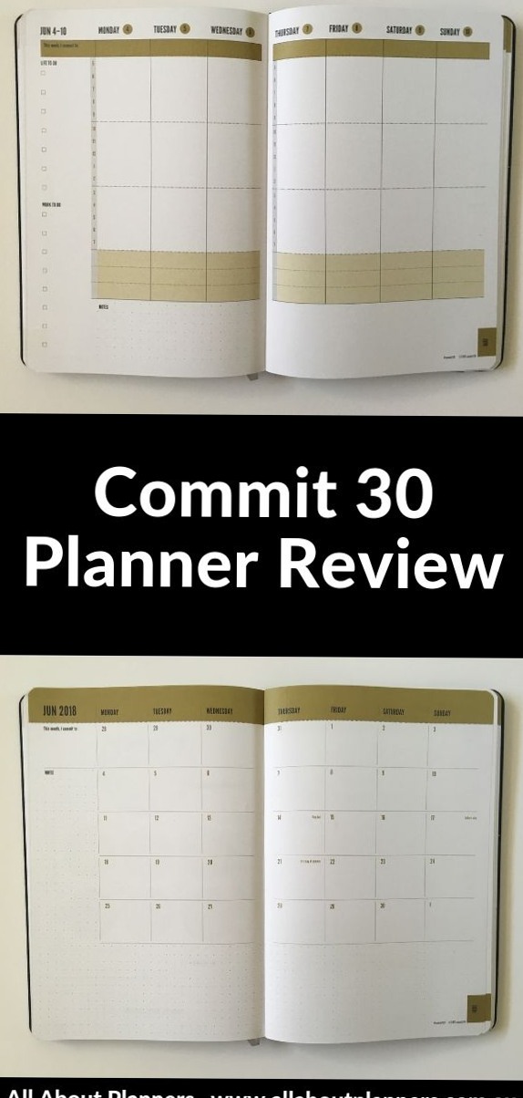 Commit 30 Weekly Planner Review & Video Tour — 💍 🍰 romanticize your routine