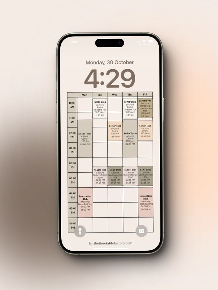 📝 🖇️ Course Schedule Wallpaper 2024 | Digital Planner Templates | romanticize your routine
