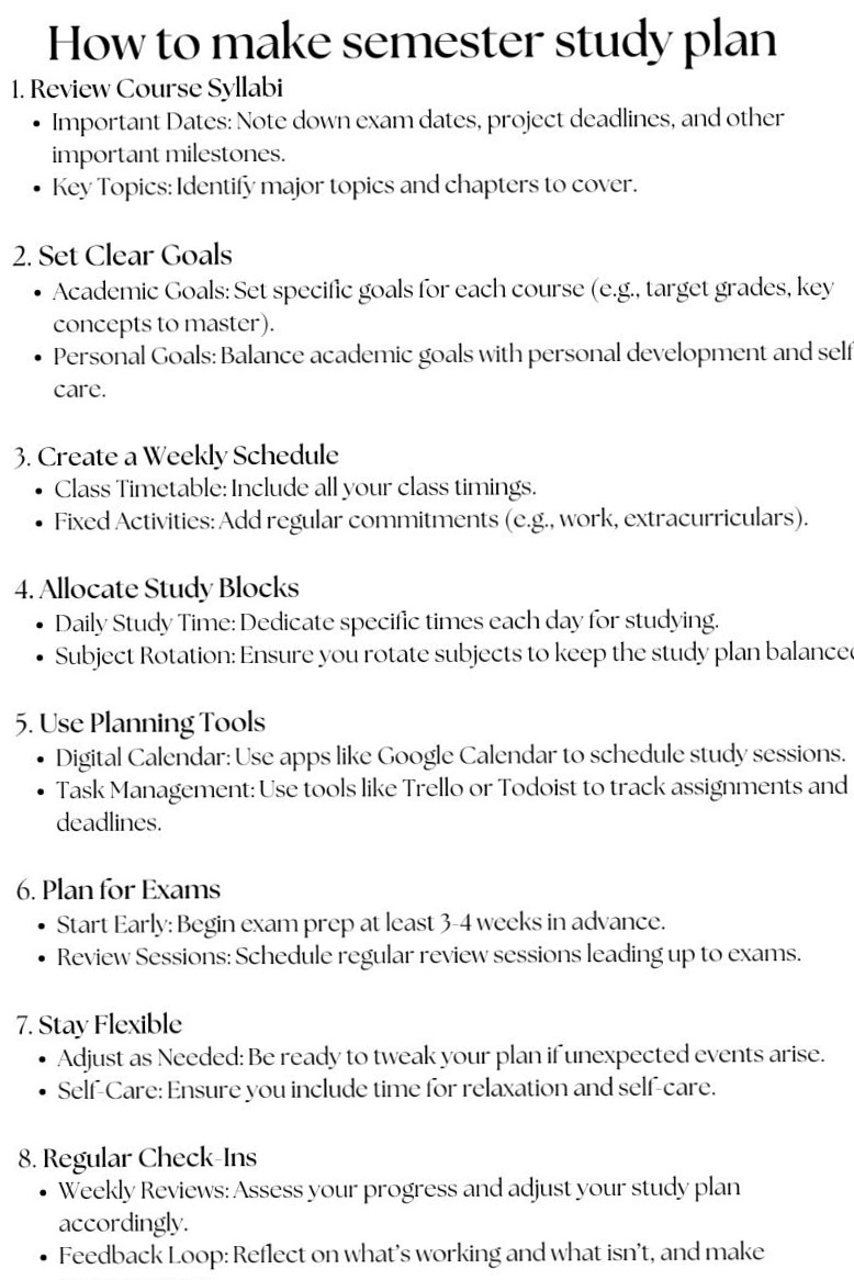 Craft Your Semester Study Plan with Digital Planners & Creative Assets — 🌸 🌸 dream life manifestation