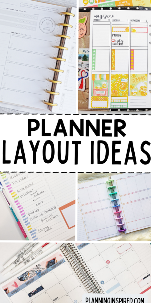 🌸 🌸 Creative Planner Layout Inspiration | dream life manifestation