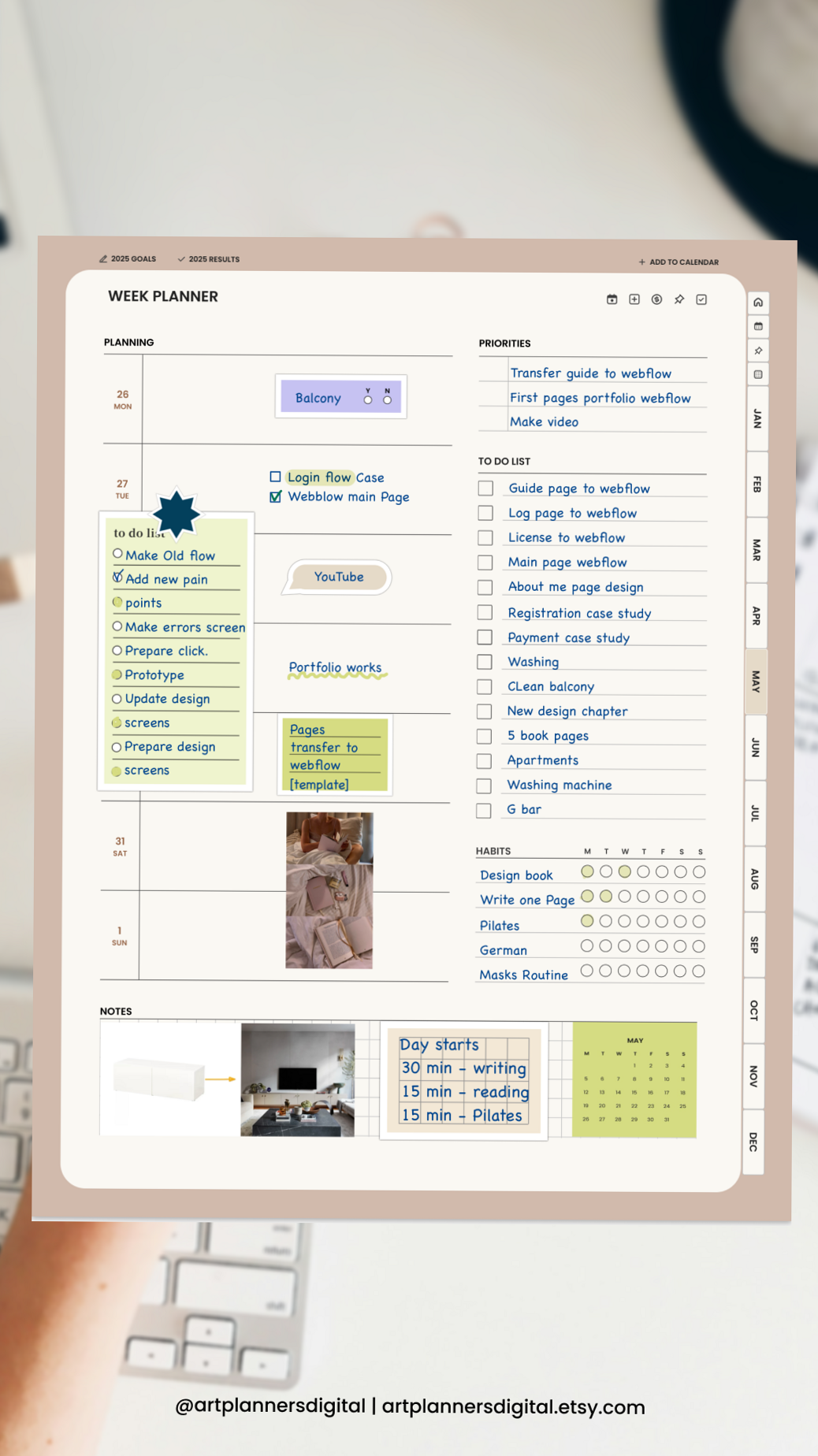 Creative Weekly Planning Ideas | Aesthetic Digital Layouts for Every Week — 🌸 💌 secret to staying productive