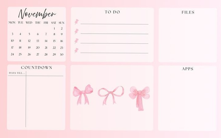 Cute Minimalist Pink Laptop Wallpaper Design — 📁 🖇️ secret to staying productive