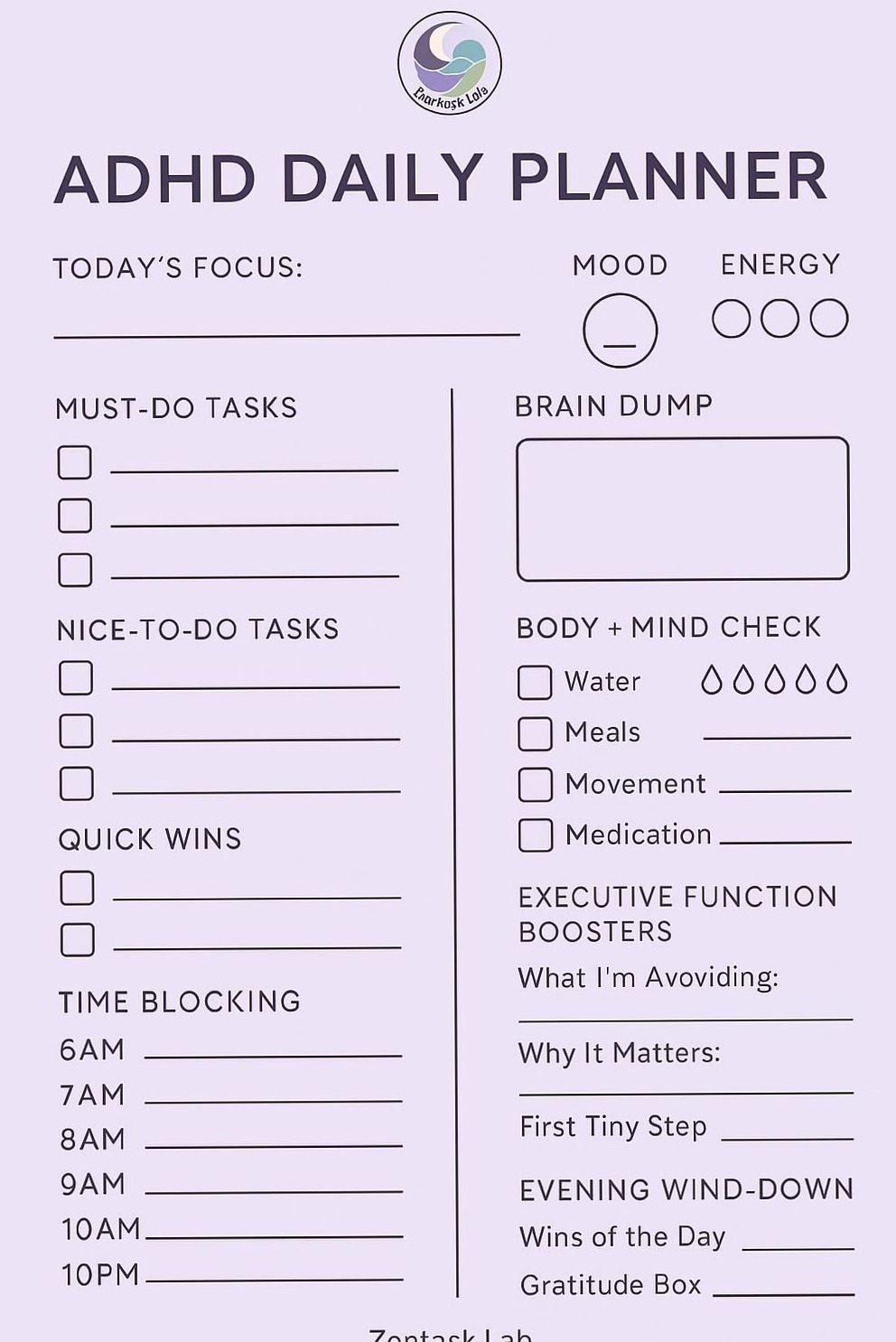 🤍 🕯️ Daily Planner Layout for Organized Productivity | romanticize your routine