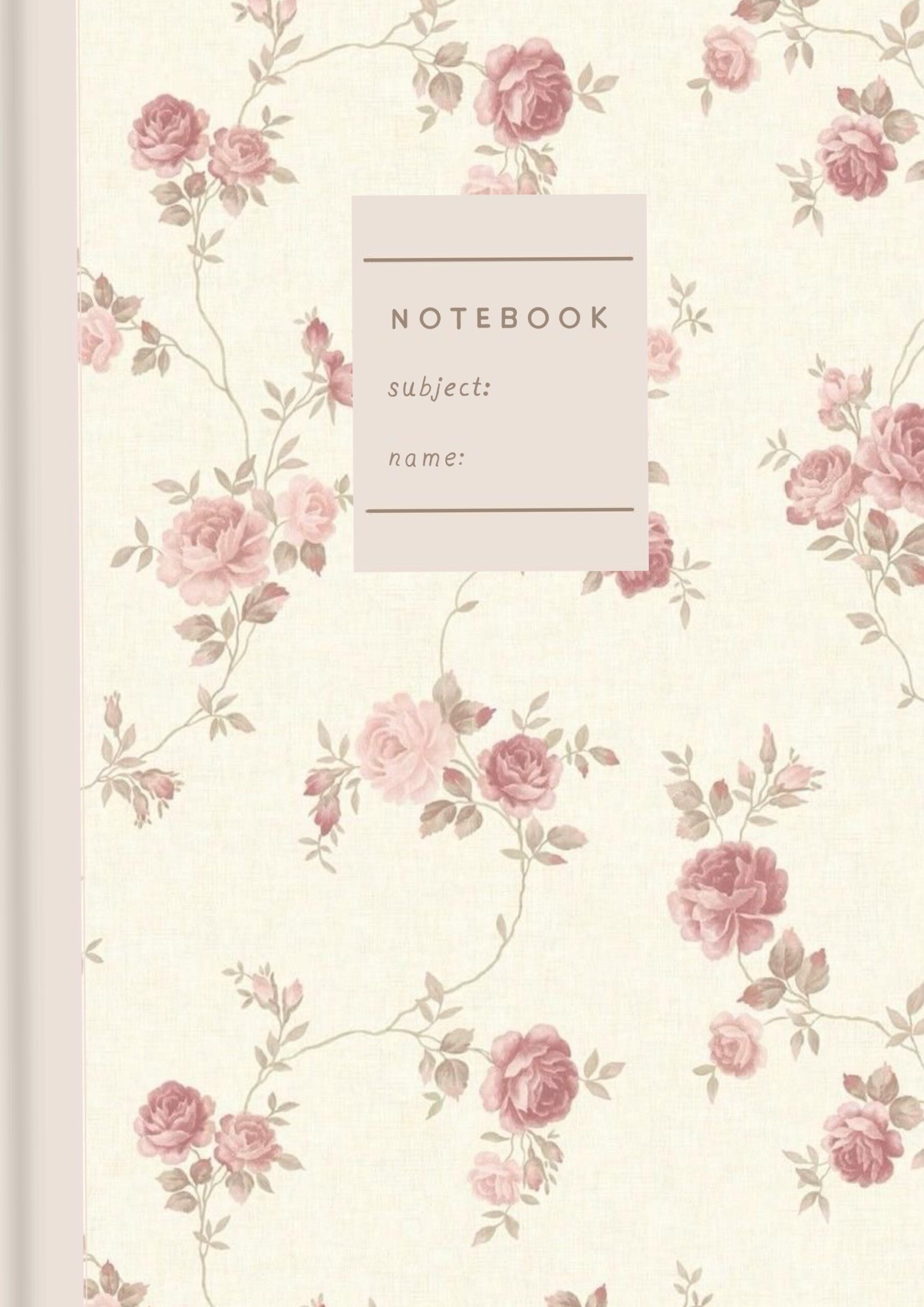 🤍 🤍 Digital Notebook Cover Design for Planners & Creative Assets | romanticize your routine