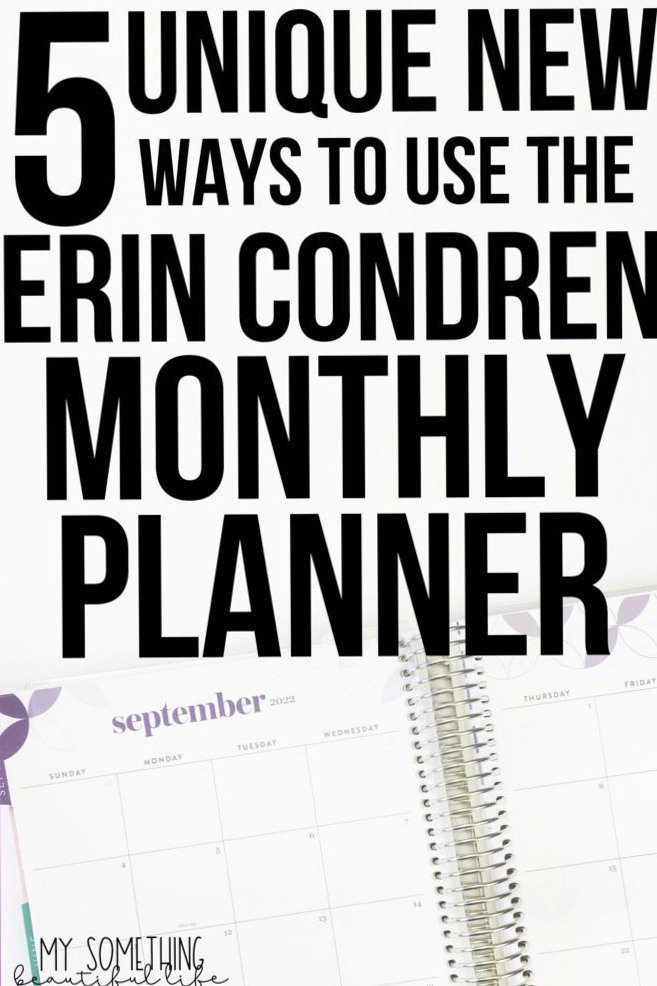 📌 🖇️ dream life manifestation: 5 Unique Ways to Use the Erin Condren Monthly Planner