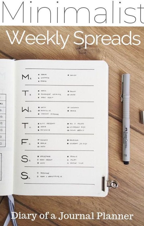 🤍 🎀 dream life manifestation: 50+ Minimalist Bullet Journal Spreads for Productivity