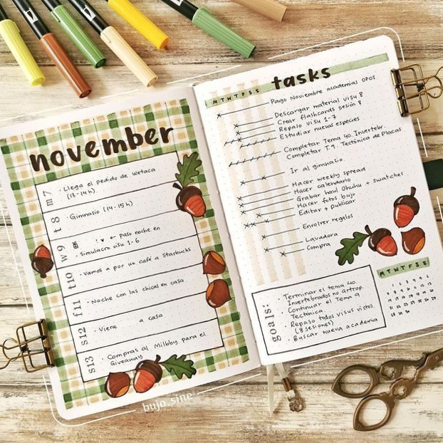 🤍 🤍 dream life manifestation: 50+ Amazing November Bullet Journal Spreads to Inspire Your Creativity