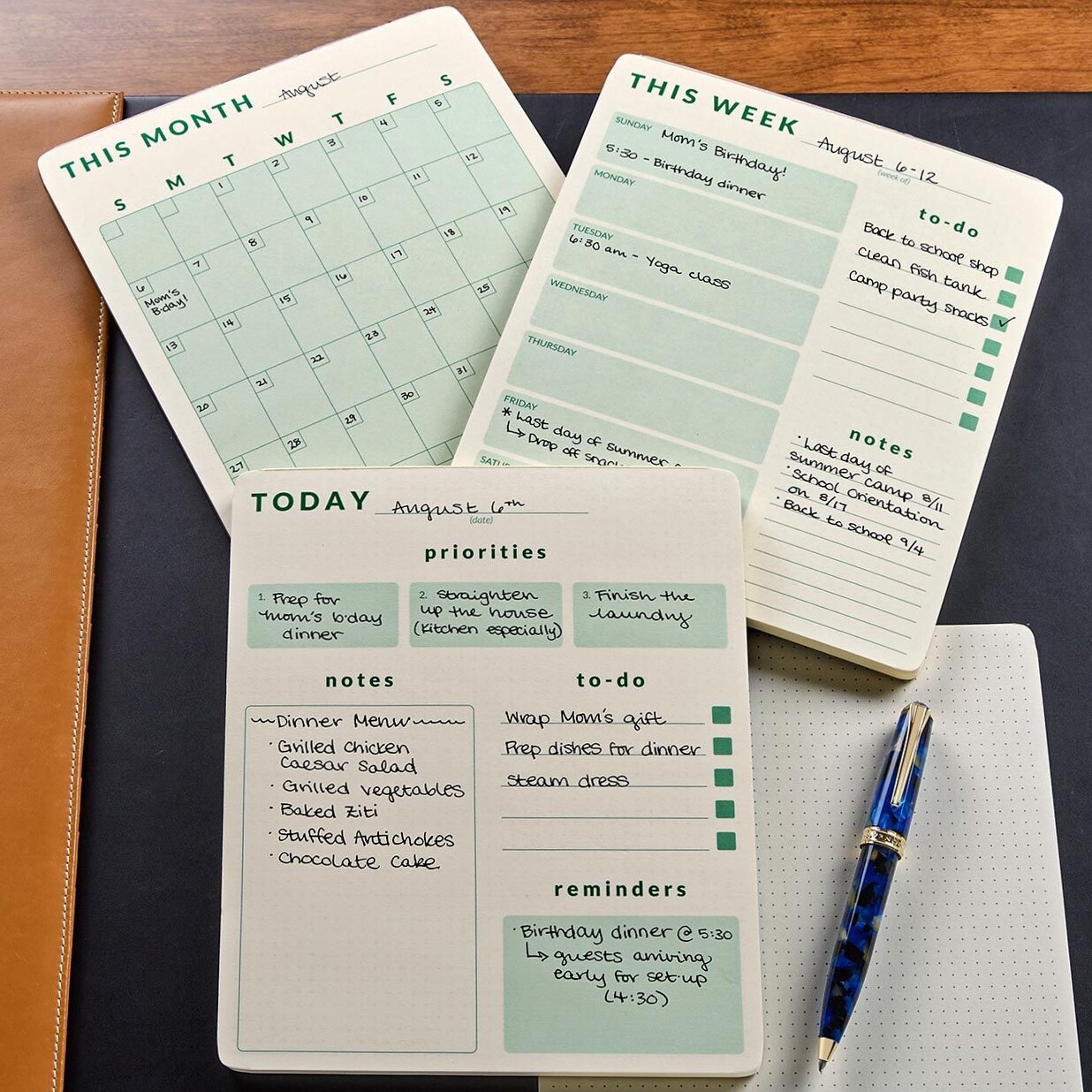 🎨 🪄 dream life manifestation: Daily-Weekly-Monthly Planner Pad Trio Freebie