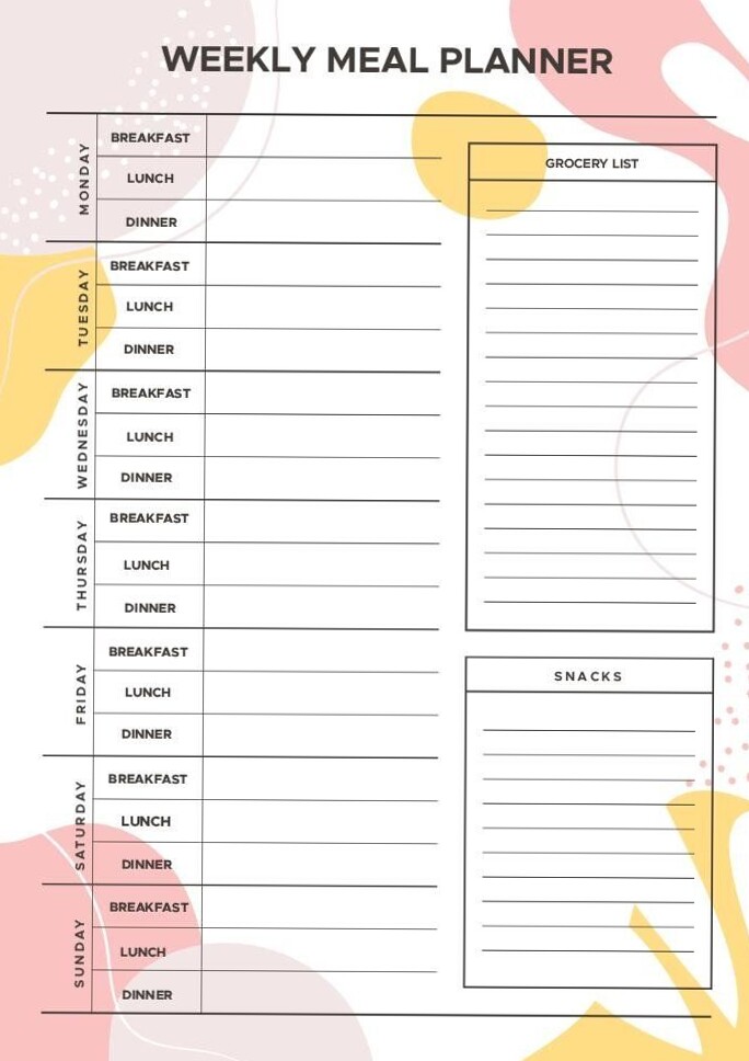 🍰 🌸 dream life manifestation: Free Weekly Planner Images for Digital Design & Creative Projects | Freepik Downloads