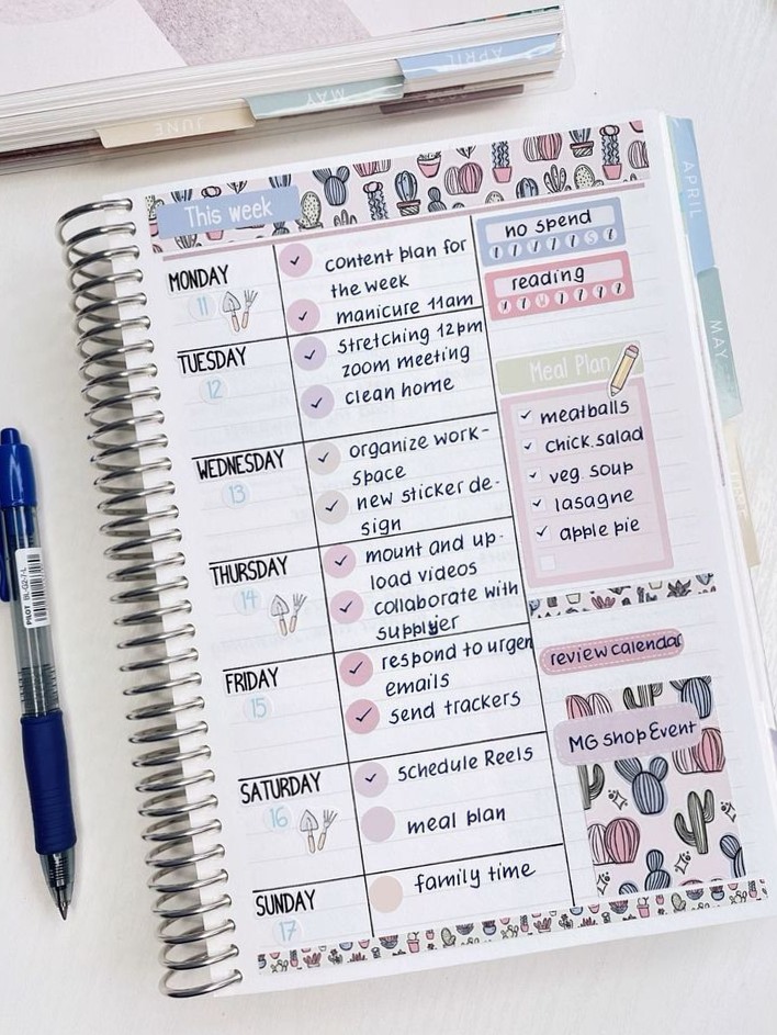 ✨ 🌿 dream life manifestation: Mama Gloria Stickers for Weekly Planner Perfection