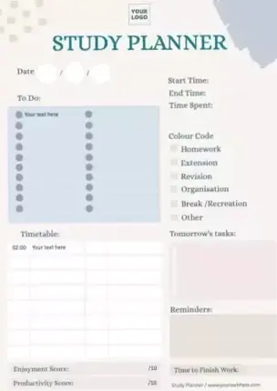 Editable Study Plan Templates for Digital Design & Planners — 🪄 🎨 stay inspired all year long