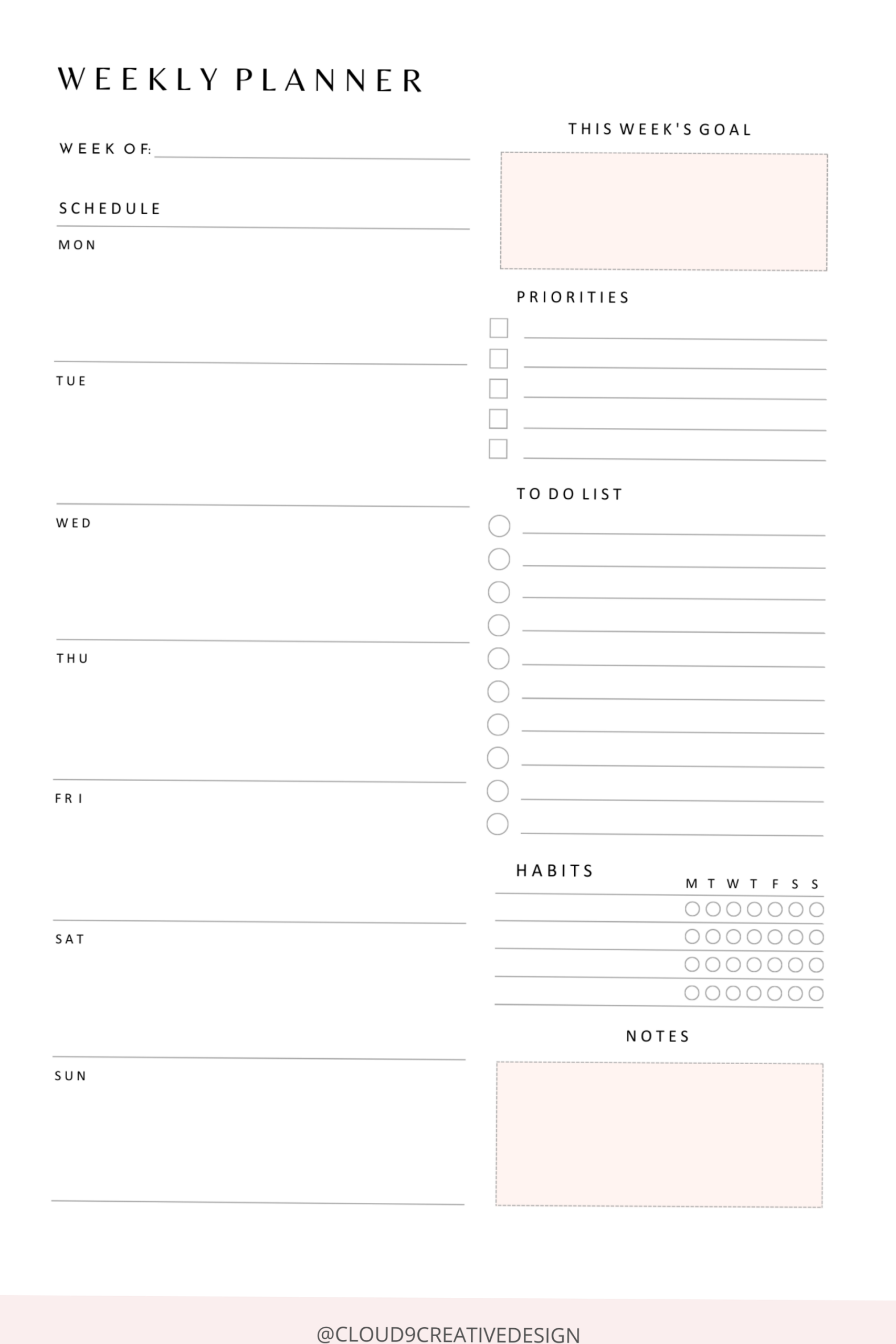 Effortless Minimalist Weekly Planner Ideas for Productivity — 📅 📌 dream life manifestation