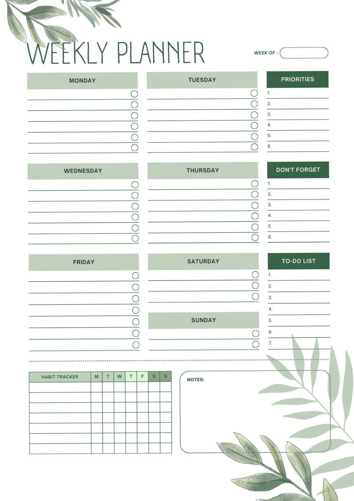 📁 📝 Effortless Weekly Planner Guide for Creative Minds | ultimate printable checklist