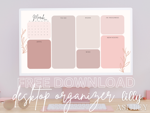 Elevate Your Workspace: Free Desktop Organizer Wallpaper — ✨ 🕯️ romanticize your routine
