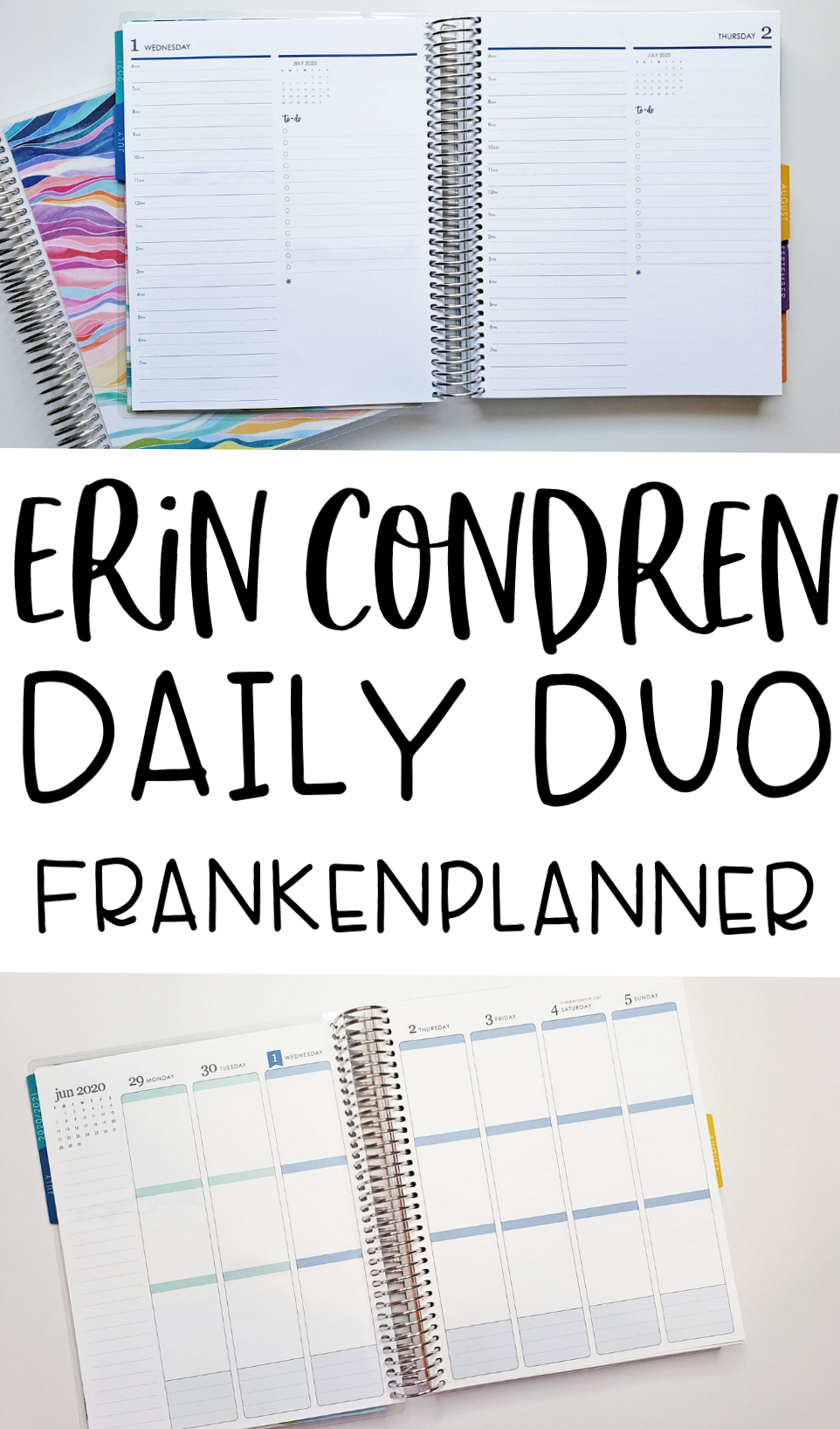 Erin Condren Daily Duo Frankenplanner | Creative Planner Design — 📁 📊 stay inspired all year long