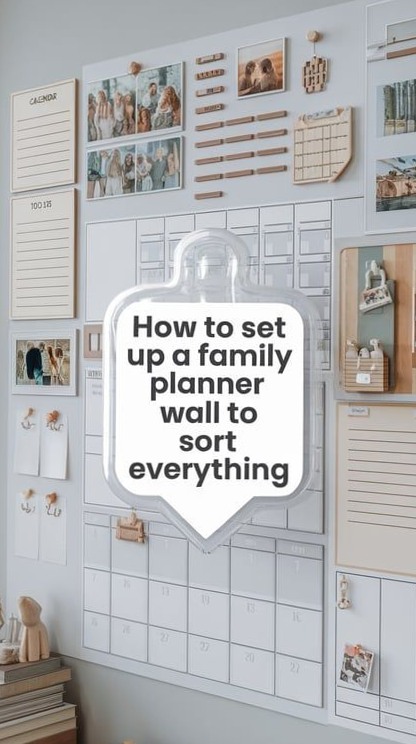 Family Planner Wall Setup Tips — 📊 📌 stay inspired all year long
