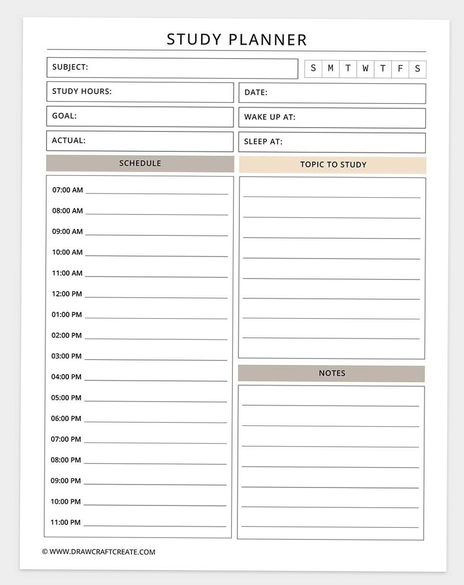 📝 📊 Free 56-Page Student Planner PDF Printable | dream life manifestation