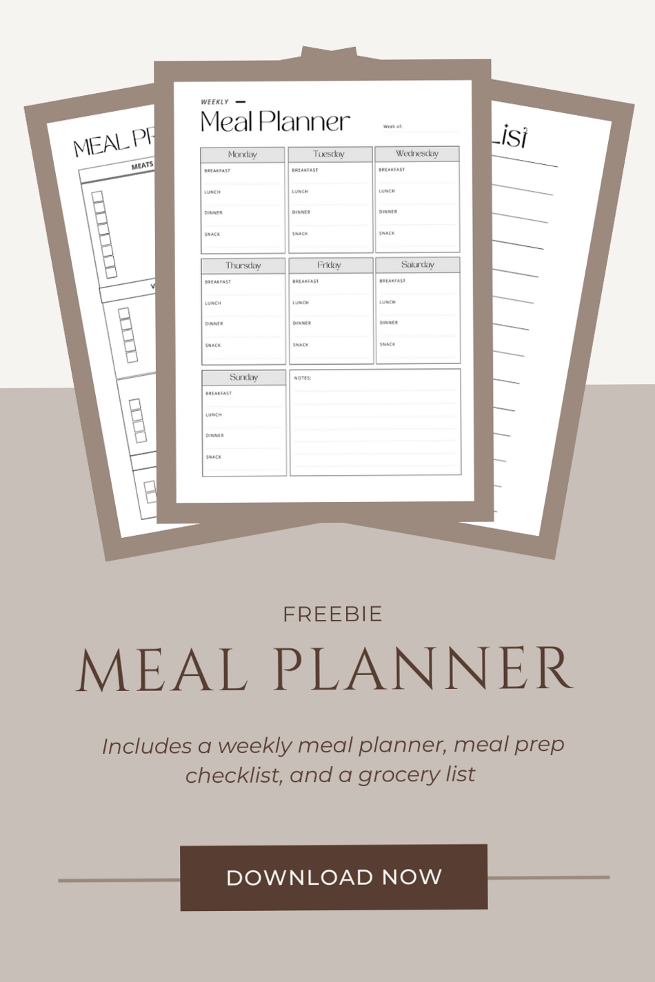 🎀 ☁️ Free Meal Planner Printable — Weekly Planning Made Easy | stay inspired all year long