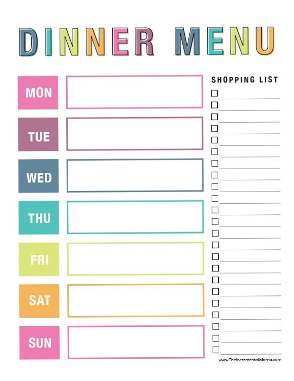 Free Meal Planner Printables | 100+ Digital Designs — ☁️ ☁️ dream life manifestation